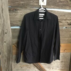 Calvin Klein Size Small Black Button Down Shirt